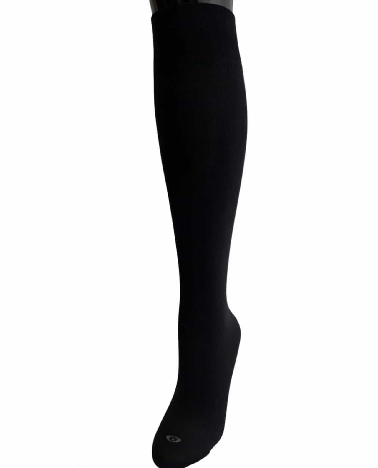 Media larga de compresión negra