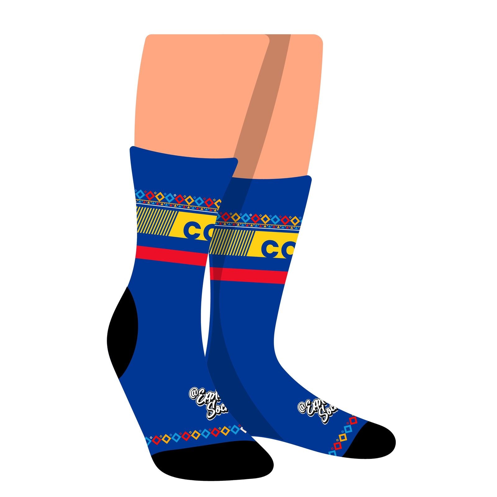 Media Caña Colombia Blue