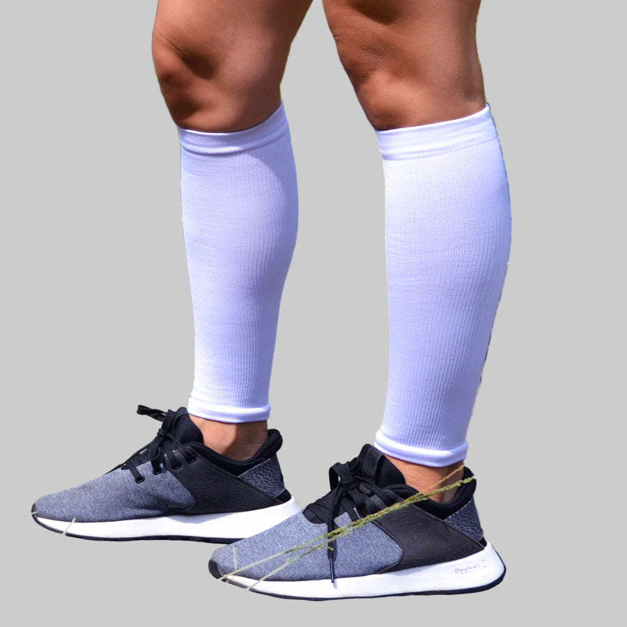 Pantorrillera compresión blanca