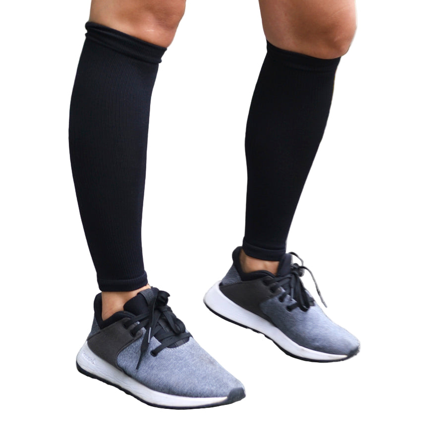 Pantorrillera de compresión negra